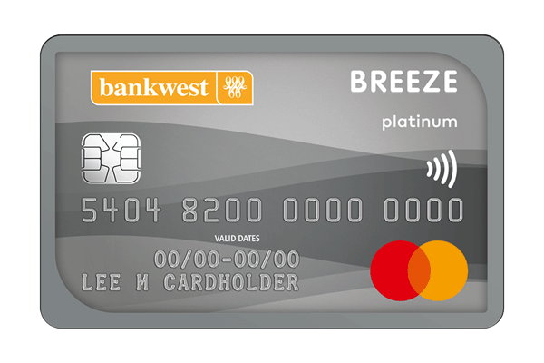 The Bankwest, Bankwest Breeze Platinum Mastercard card